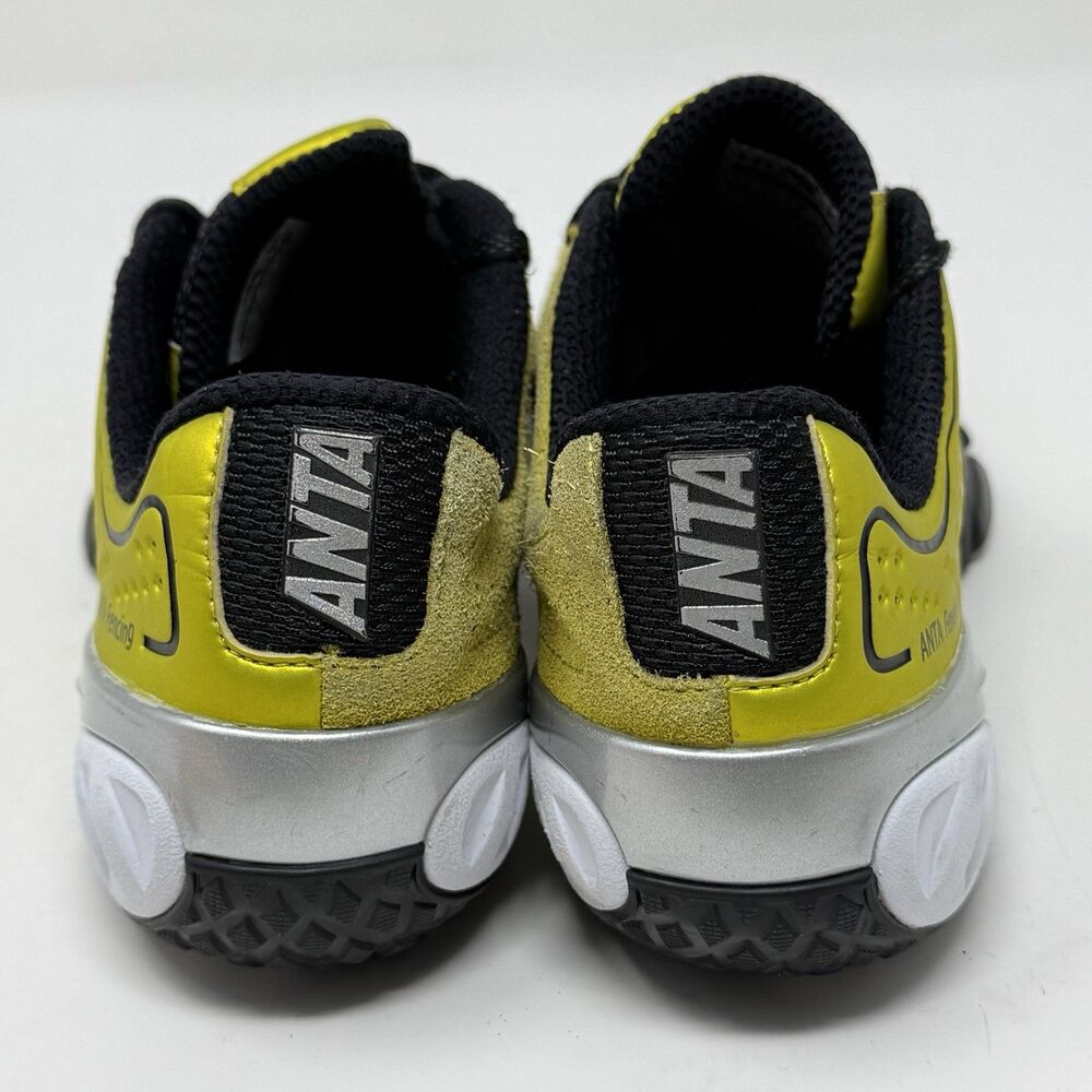 Anta Fencing Shoes Mens 6.5 Yellow Suede Mesh Professional Lightweight - Picture 12 of 16